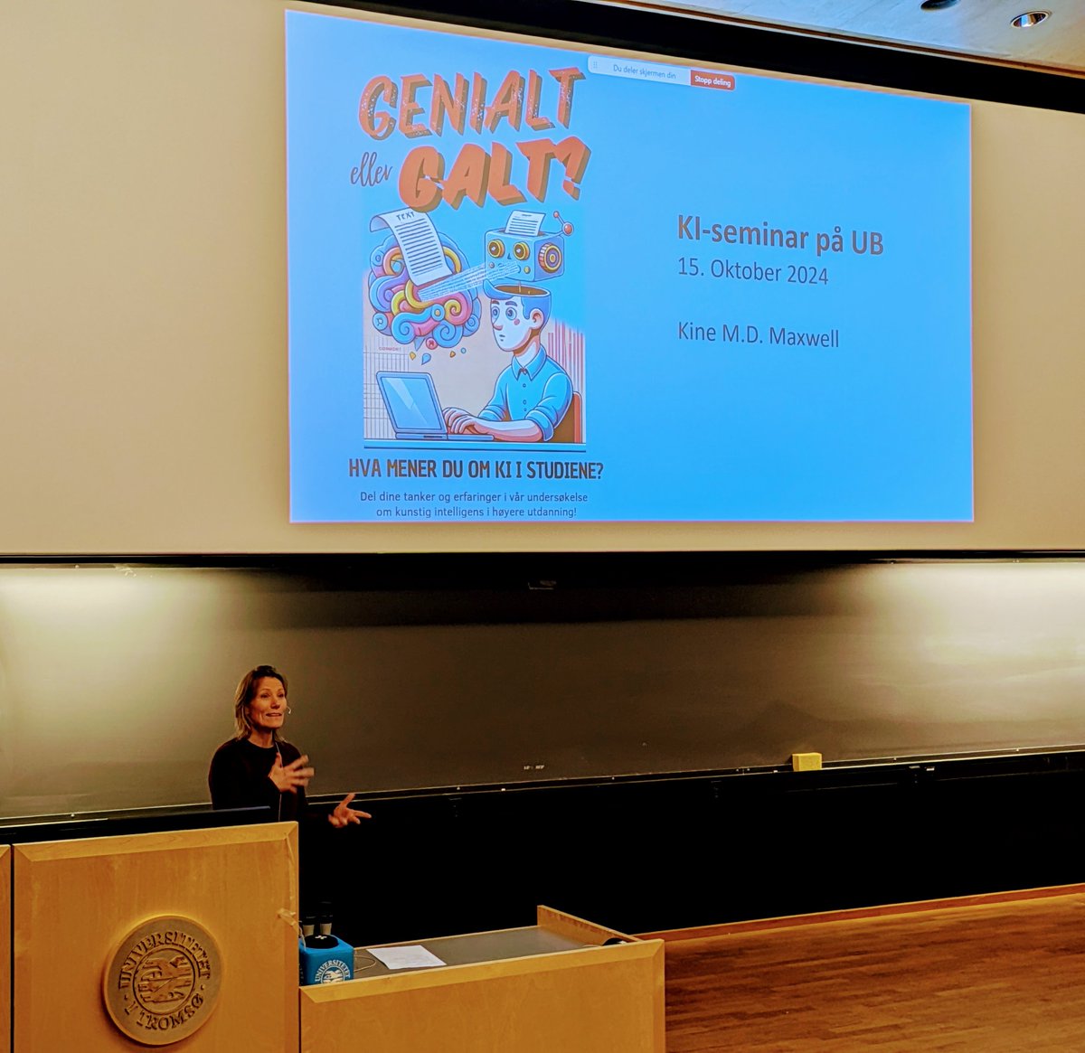 Terje Håkstad (@terjehaakstad) on Twitter photo 🎓🤖 Dypdykk i #kunstigintelligens på UiT-seminar! Kine Maxvell (Result) snakket om hvordan #KI kan revolusjonere studenthverdagen.Marko Lukic gikk gjennom retningslinjer,Andrea Gasparini fra <a href="/unioslo_UB/">UiO – Universitetsbiblioteket</a> diskuterte etikk,og Anders Rapp fra <a href="/keenious/">Keenious</a> presenterte sitt søkeverktøy! 🎓🤖 Dypdykk i #kunstigintelligens på UiT-seminar! Kine Maxvell (Result) snakket om hvordan #KI kan revolusjonere studenthverdagen.Marko Lukic gikk gjennom retningslinjer,Andrea Gasparini fra <a href="/unioslo_UB/">UiO – Universitetsbiblioteket</a> diskuterte etikk,og Anders Rapp fra <a href="/keenious/">Keenious</a> presenterte sitt søkeverktøy!