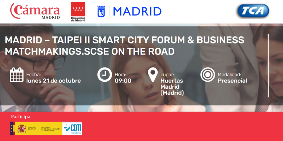 📢El CDTI Innovación participa en el II Smart City Forum organizado por <a href="/CamaradeMadrid/">Cámara de Madrid</a> y Taipei Computer Association, excelente oportunidad para fomentar  la colaboración y crear sinergias en el ámbito de las #CiudadesInteligentes

ℹ️acortar.link/Cl8fF8

#AyudandoCrearFuturo