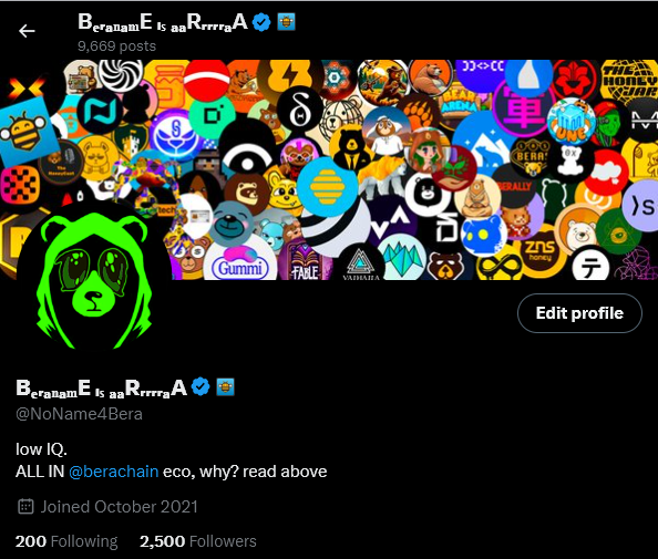 THANK YOU to everyone! Im glad to see u beras! yall legends!
today i ll raffle 250 $BERA for 5 beras (50 for each) with TweeterPicker. for those who have made RT
LFG