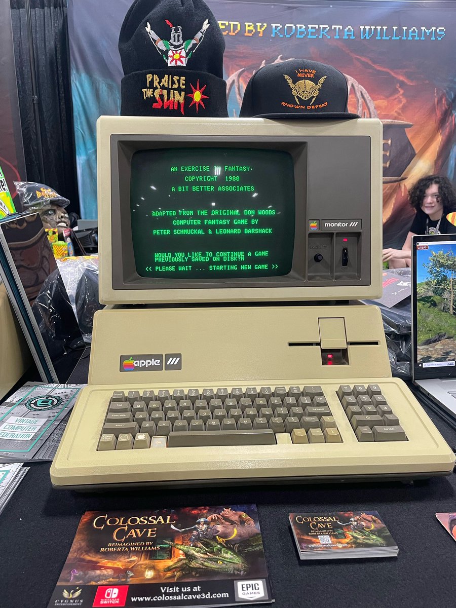 thecolossalcave's tweet photo. Cygnus Entertainment has just launched Colossal Cave on the Mac App Store, and it’s seriously epic milestone that we are truly proud of. 🎉

Ken and Roberta Williams have been working their magic to bring this legendary game up to speed on every modern platform. We may have Colossal Cave 3D on more systems than any other modern game. 🕹️

Launching Colossal Cave on Mac isn’t just a nod to the past its OUR step into the future of gaming. We’re stoked for you to check it out and see why this game is more than just nostalgia. Let’s know how you like it on MACOS

https://t.co/MfdoQZf7l9
