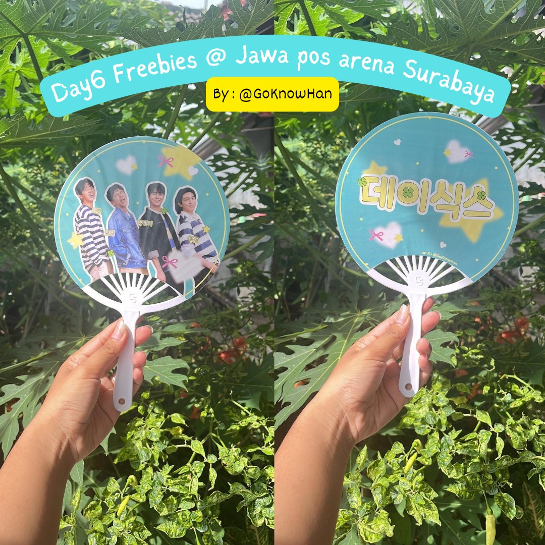 GoKnowhan's tweet photo. 🍀Day6 Forever Young freebies in Surabaya by @GoKnowhan 🍀

📍DBL Arena, Surabaya (Detail lokasi menyusul)
🕐 Around 1pm

💚 Limited qty
💚 Kindly tag us if u get one
💚Just say hellow to us
💚 RT and likes are appreciated

#DAY6_3RD_WORLDTOUR #DAY6_FOREVER_YOUNG_Indonesia https://t.co/7DJgtjvhl4