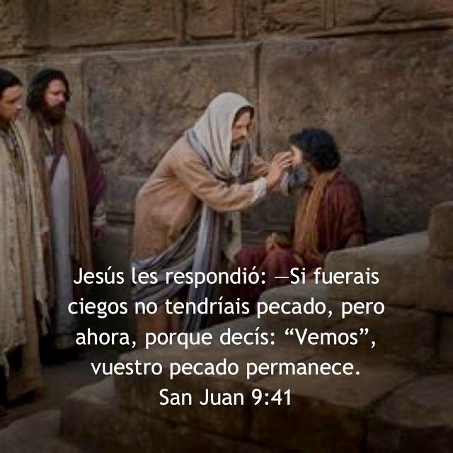 Juan 9
👍 Dios anhela manifestar su poder en nuestras vidas.
👍 El milagro empieza cuando obedecemos la orden Divina.
👍 El poder no @estaba en el lodo o el estanque sino en la palabra de Dios.
👍 La mayor ceguera es no creer en Dios con tantas evidencia que tenemos.