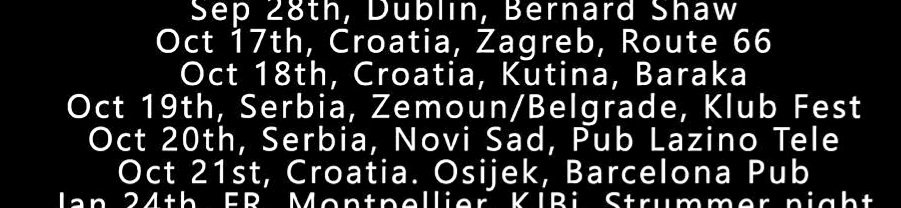 Absolute Beginners, tribute to The Clash &amp; The Jam, from.Dublin
 Dates for Balkan Rock Tour 2024
Click on image to reveal dates
#zagreb #belgrade