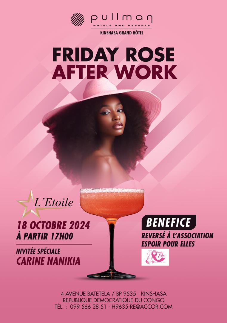 Espoir Pour Elles (@espoirelles) on Twitter photo Participez à notre after work au Pullman pour Octobre Rose ! Habillez-vous en rose et soutenez l’ASBL Espoir pour Elles. C’est l’occasion parfaite de passer un bon moment tout en contribuant à une cause importante. <a href="/CarineNanikian/">Carine Nanikian</a> <a href="/Pourelleinfo1/">POURELLE.INFO</a> <a href="/PullmanKinshasa/">Pullman Kinshasa</a> Participez à notre after work au Pullman pour Octobre Rose ! Habillez-vous en rose et soutenez l’ASBL Espoir pour Elles. C’est l’occasion parfaite de passer un bon moment tout en contribuant à une cause importante. <a href="/CarineNanikian/">Carine Nanikian</a> <a href="/Pourelleinfo1/">POURELLE.INFO</a> <a href="/PullmanKinshasa/">Pullman Kinshasa</a>