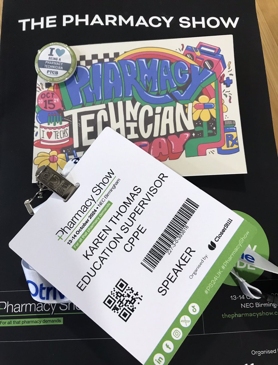 Following on from my first time speaking at the Pharmacy Show I would like to wish all Pharmacy Technicians a happy 
#RxTechDay #PharmacyTechnicianDay
