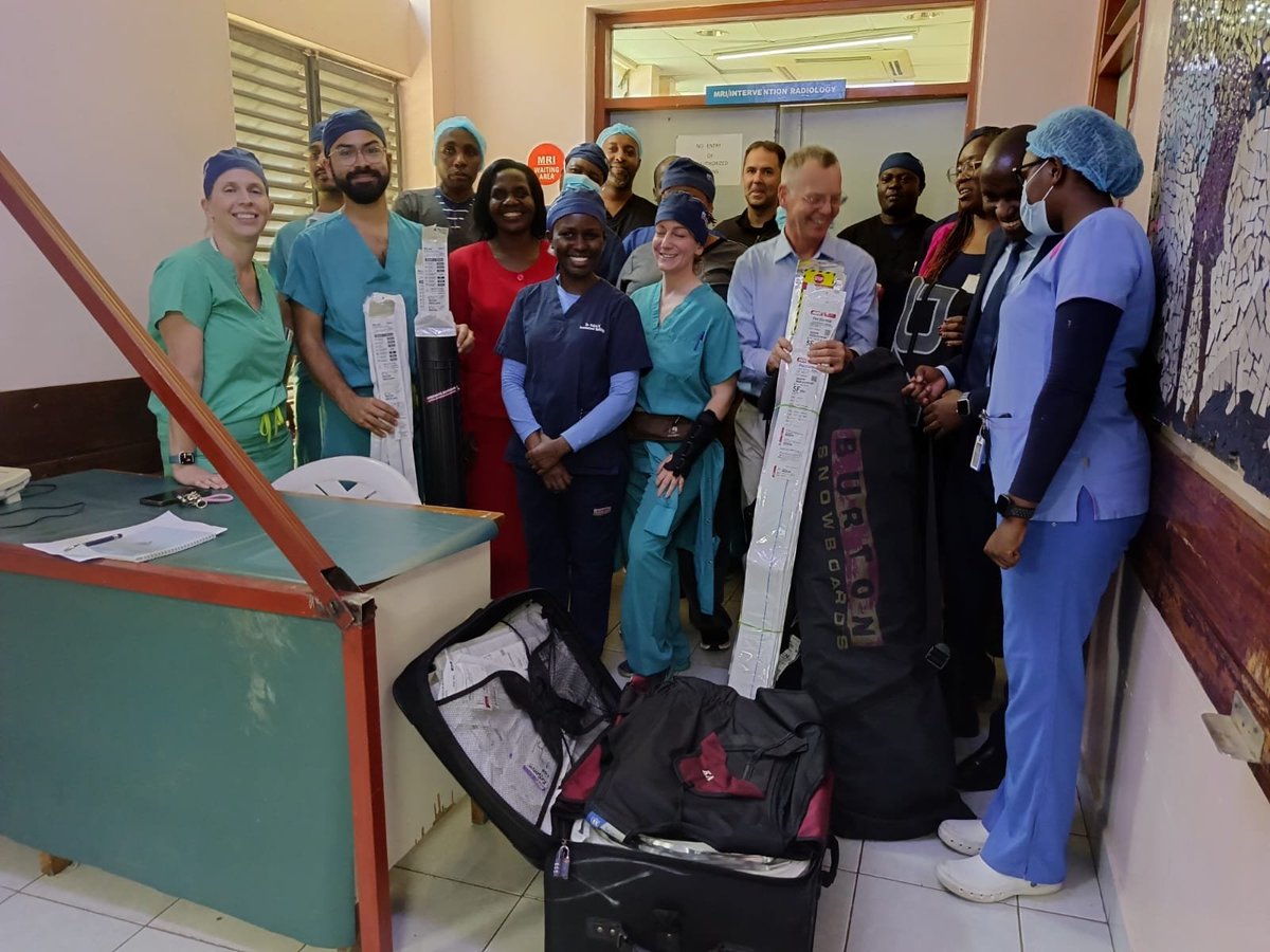 UON and KNH IR team gets teaching materials from RAD-AID led by Prof Dixon and Dr Anton. Their tremendous support after  PACS installation is  a boost to the IR training at University of Nairobi. Trained fellows are making a big impact in patient care. Really grateful to RAD-AID.