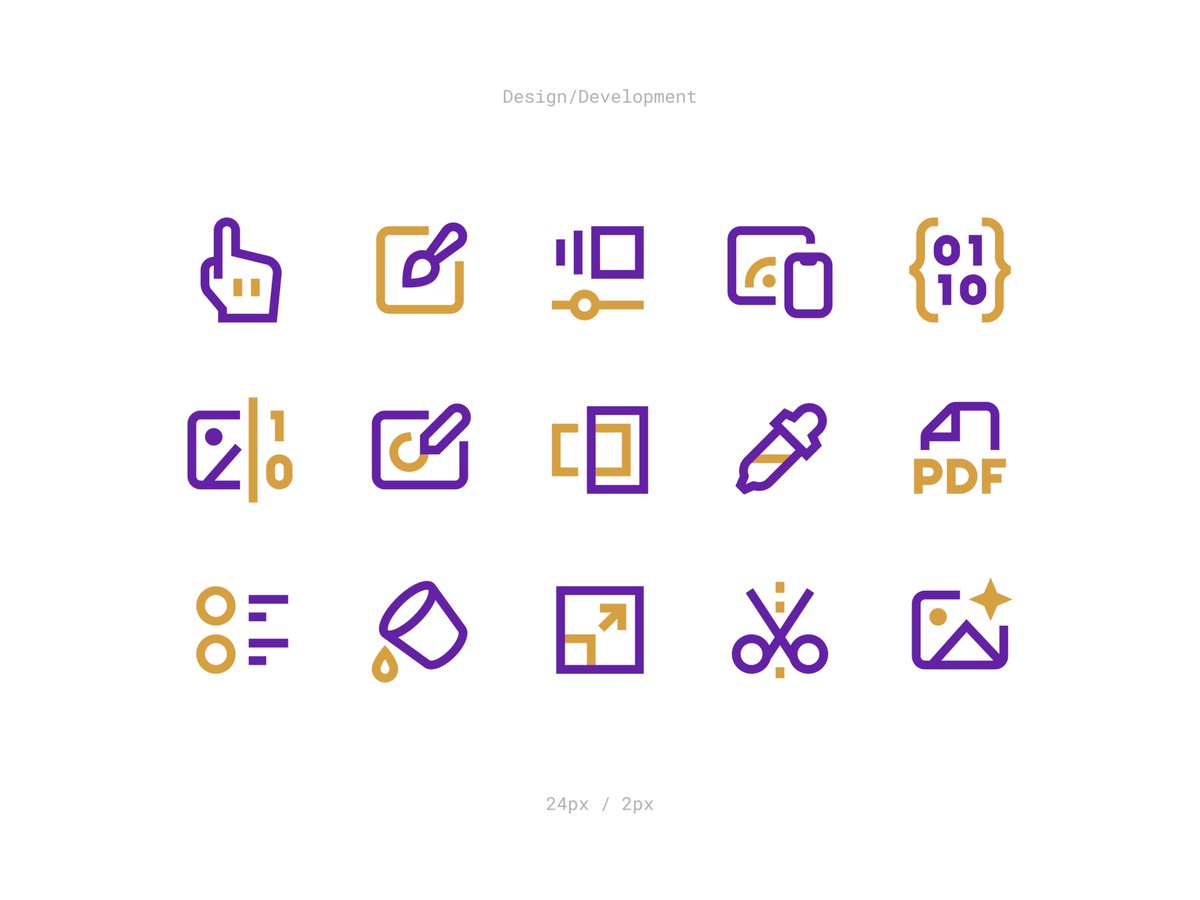 VladimirSDesign's tweet image. Outline icons for the Design/Development category @nucleoicons 😎