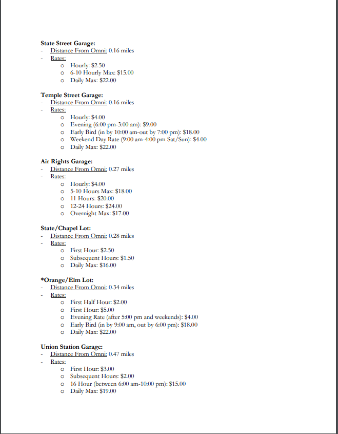 Whether you're travelling by plane train or automobile this week, check out the parking options for the Omni New Haven Hotel at Yale. cneha.org/conference/CNE…