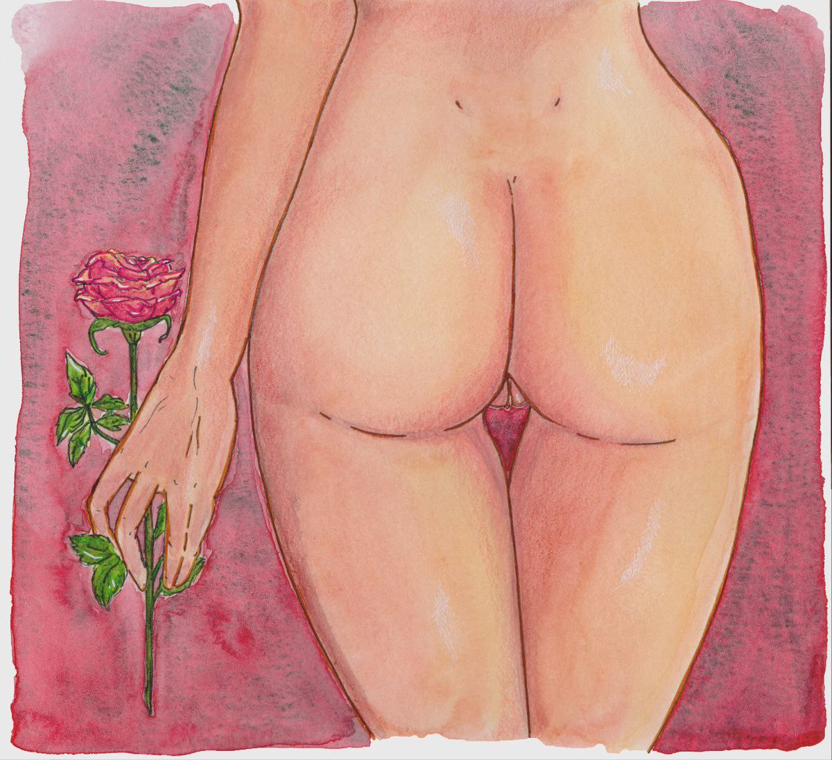 PinkPufferfish4's tweet photo. #watercolour #watercolorpainting #traditionalart #body https://t.co/fllOkxt5n6