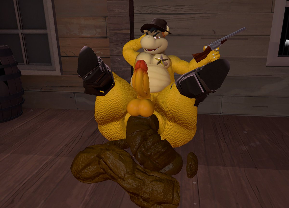 NastyBrownKoopa's tweet photo. my part of an art trade with @PurpleGassy / @NastyPurple18
Bullseye letting it all out~

#Farts #Scat #scatfetish #SFM #NSFW #Koopa https://t.co/y4ofMJ8cuG