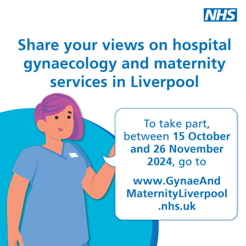 The NHS in Liverpool is looking at how to improve hospital gynaecology and maternity services for the future. 

Find out more &amp; share your views at:  gynaeandmaternityliverpool.nhs.uk