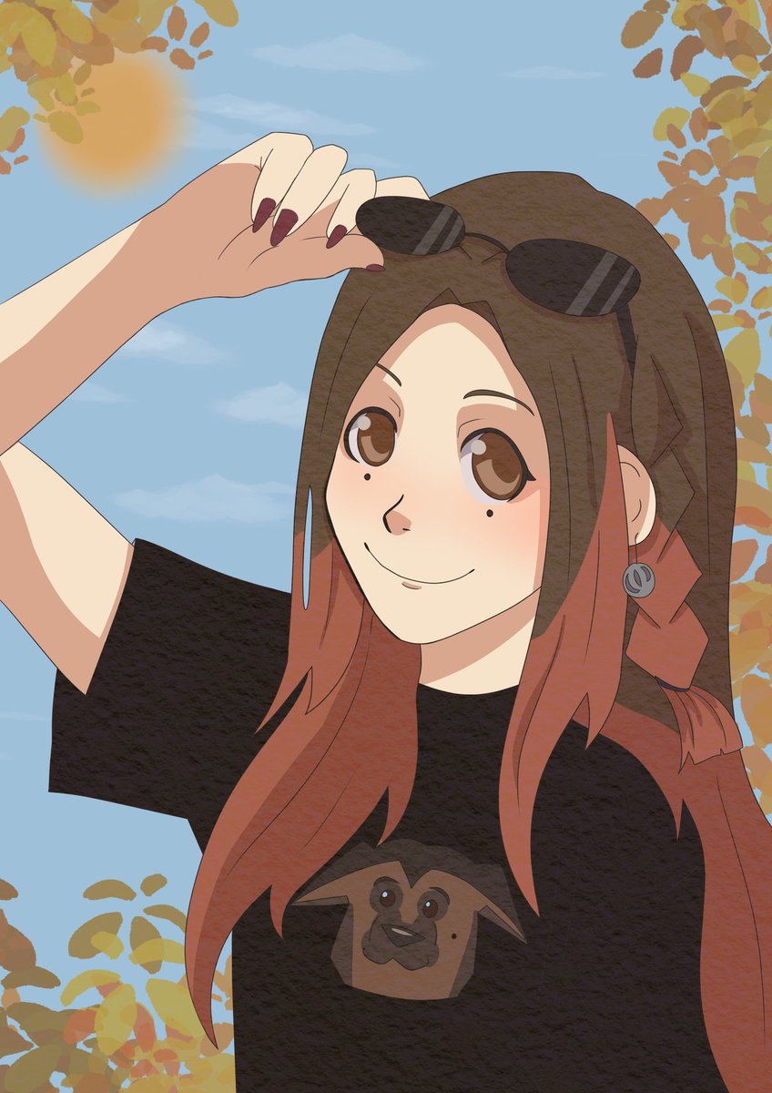 ihanyuu_'s tweet photo. A portrait I did of me based on Hiromu Arakawa's style 😊😊 https://t.co/BSGogeV4JX
