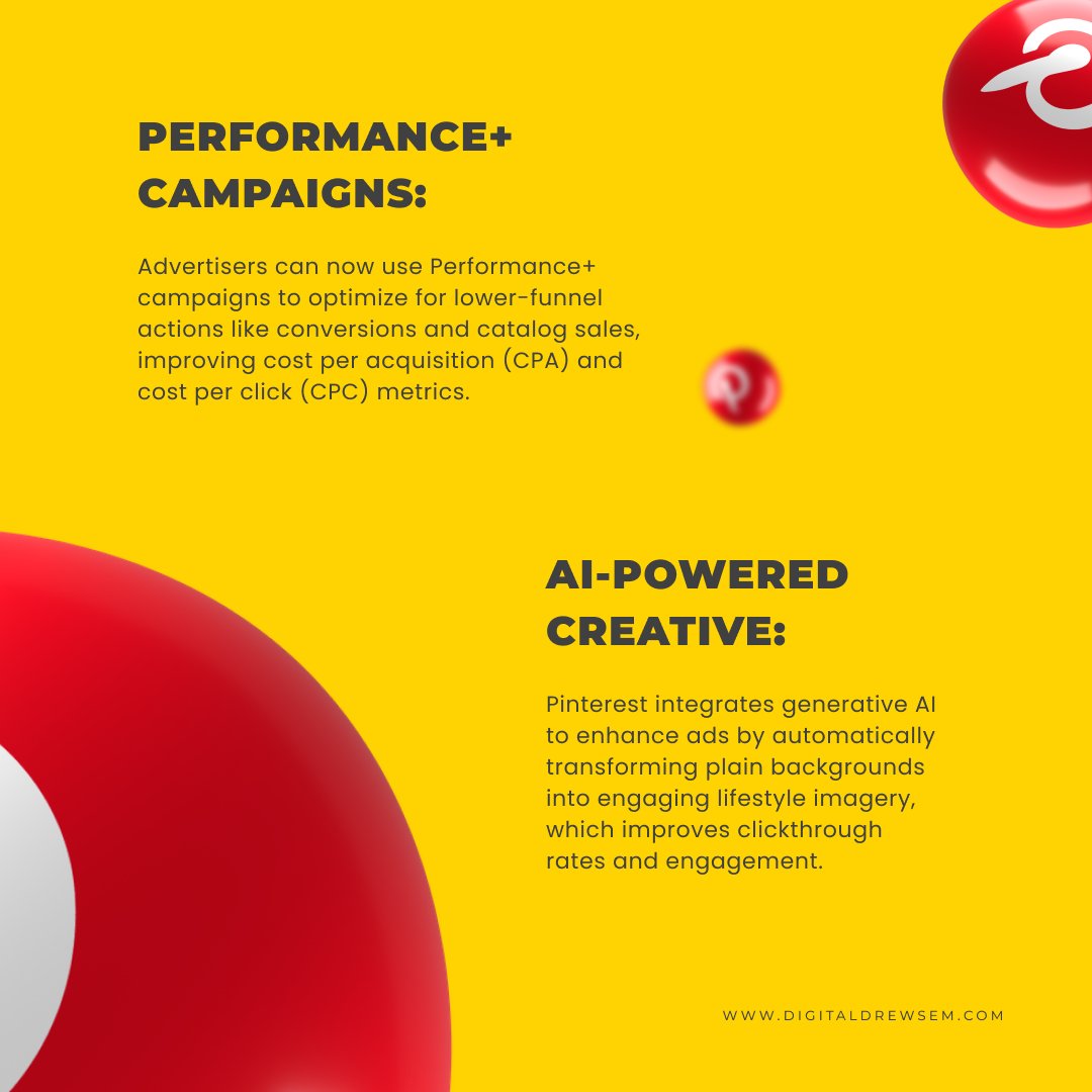 digitaldrewsem's tweet image. Are you ready to maximize your returns? Pinterest now offers ROAS bidding for Performance+ campaigns. 

Need help? Get help with digitaldrewsem.com!

*
*
#PinterestMarketing #CampaignAutomation #PerformancePlus #DigitalAdvertising #AIInAdvertising #MarketingTrends