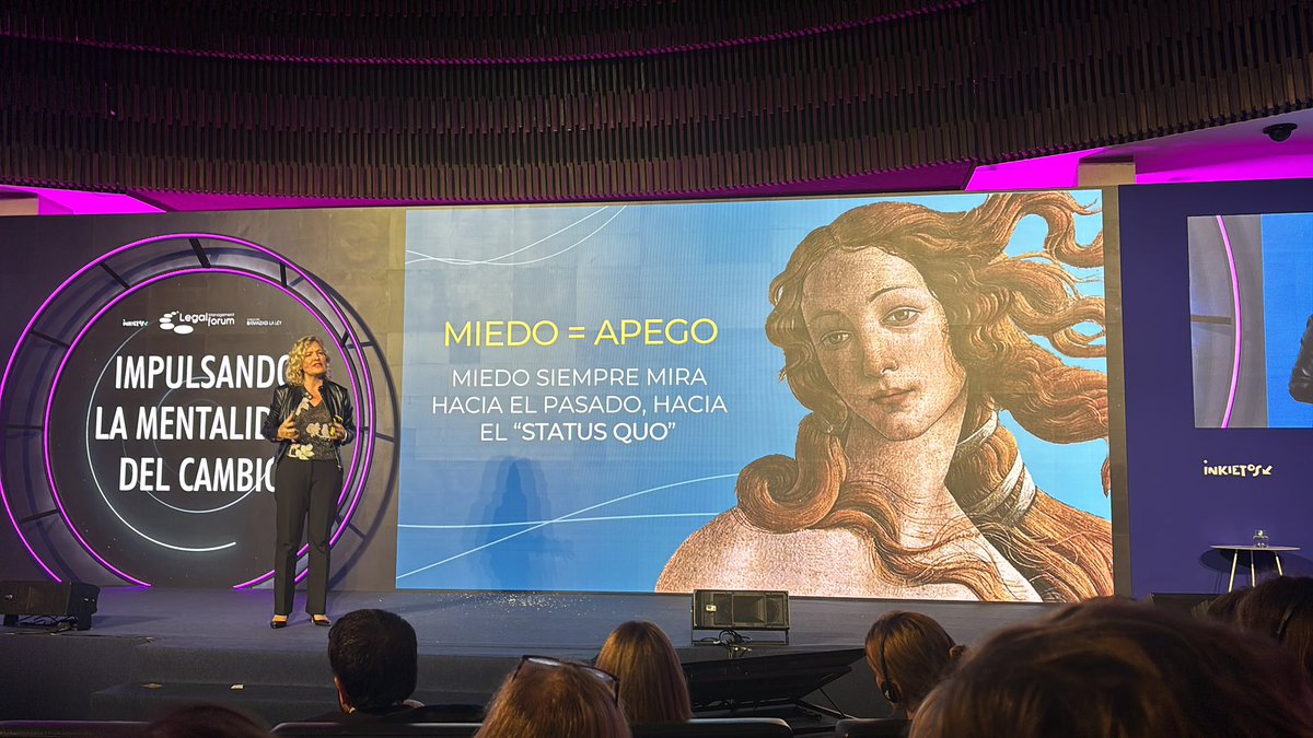 El miedo tóxico es el estrés que te impide tomar decisiones e impide cualquier proceso de cambio. Por eso es importante analizar a qué tenemos miedo exactamente. El miedo nace de aquello que yo quiero y no quiero perder #mentalidaddelcambio #legalforum24 <a href="/PilarJerico/">Pilar Jericó</a>