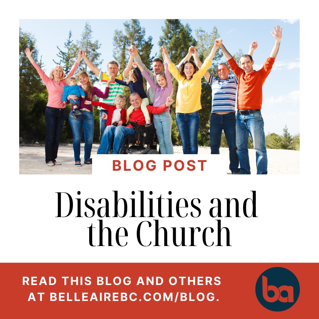 BelleAireBC's tweet photo. How is the church meeting the needs of people with disabilities and their families? Read more at https://t.co/MlcXM2Lblt. https://t.co/aHrszrdAx0