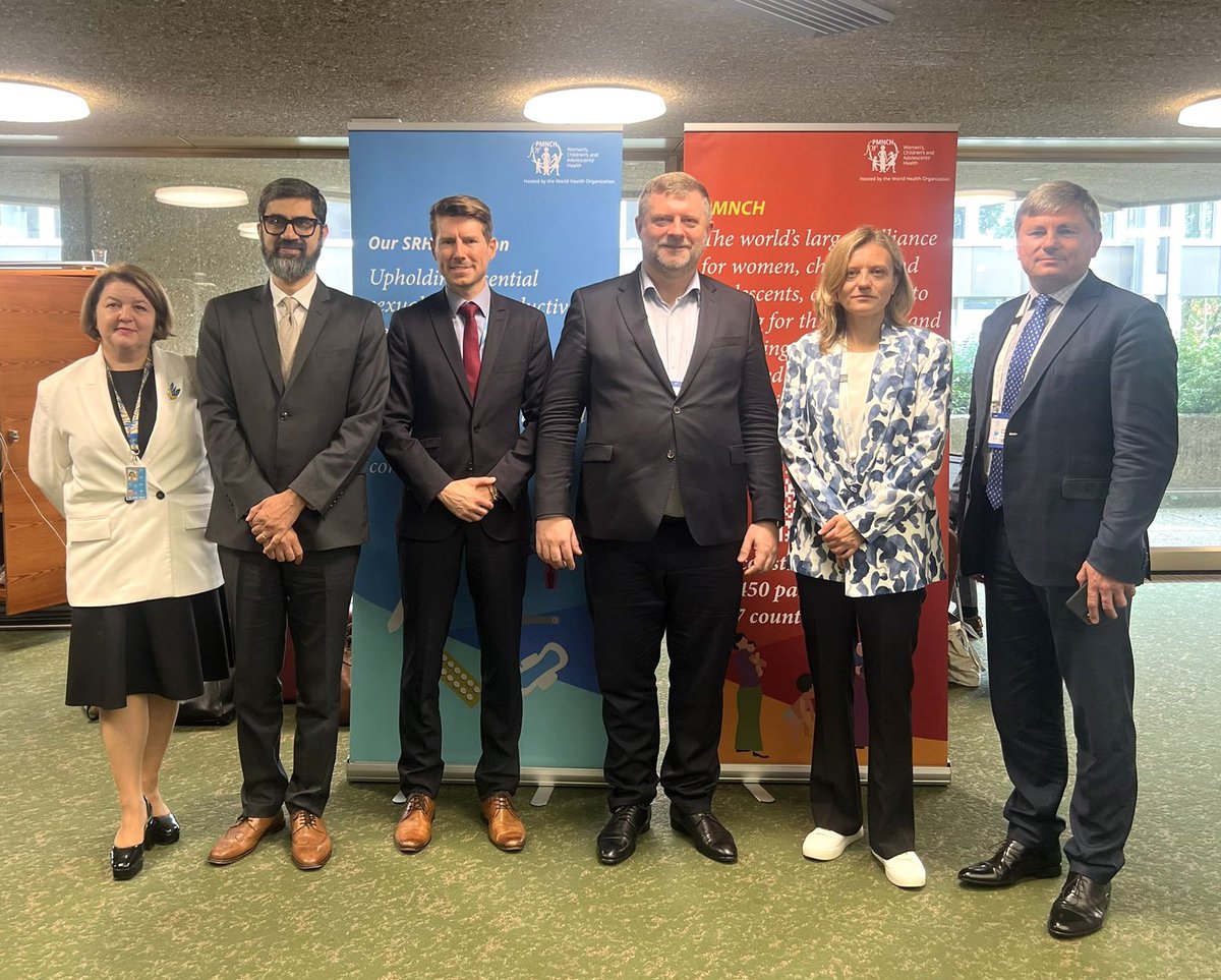 Inspiring discussion today at #IPU149 with the Ukraine delegation on protecting the health and rights of children in armed conflicts. <a href="/PMNCH/">PMNCH</a> is working to strengthen capacities of parliamentarians and stakeholders to uphold #MNCH in emergencies