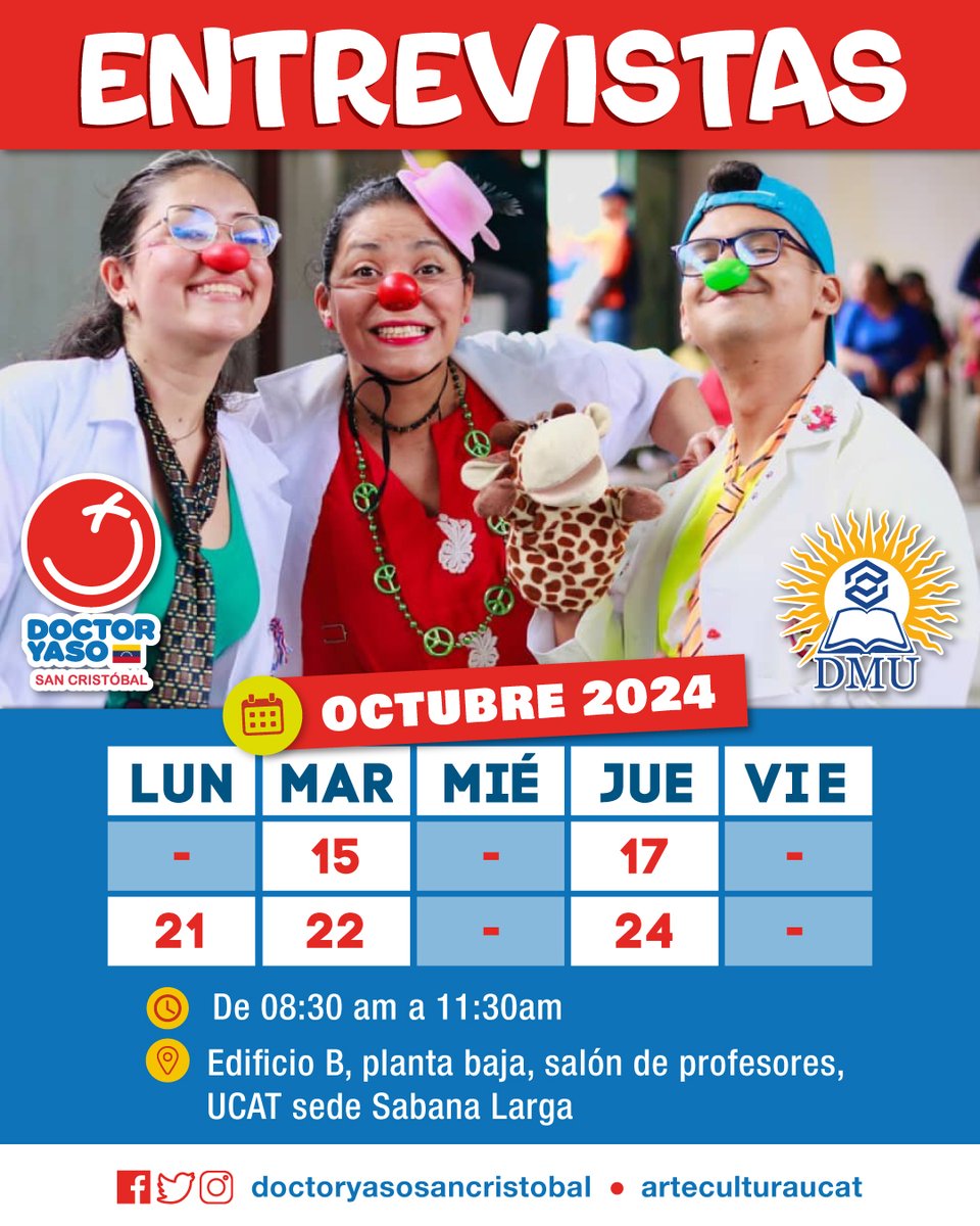 Iniciamos entrevistas para todos los interesados en ser voluntarios de <a href="/doctoryasosc/">Doctor Yaso San Cristóbal</a>.

Toda la información en la imagen.

Contáctanos: wa.me/584147418843