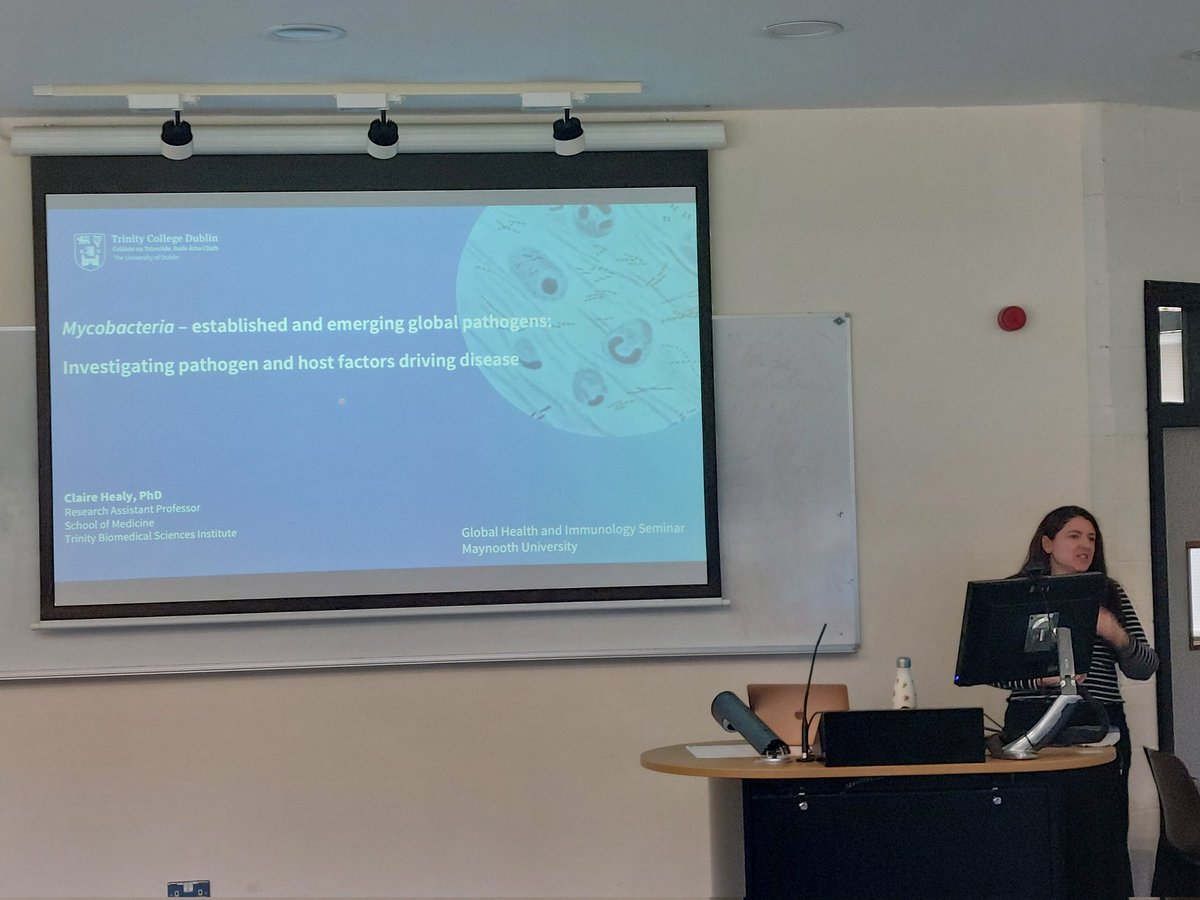 Prof Karen English (@kenglishlab) on Twitter photo Delighted to host Dr Claire Healy <a href="/healycl/">Claire Healy</a> today for our <a href="/MU_IGH/">Immunology & Global Health @ Maynooth University</a> Immunology & Global Health seminar series talking all things Mycobacteria 🦠 Delighted to host Dr Claire Healy <a href="/healycl/">Claire Healy</a> today for our <a href="/MU_IGH/">Immunology & Global Health @ Maynooth University</a> Immunology & Global Health seminar series talking all things Mycobacteria 🦠
