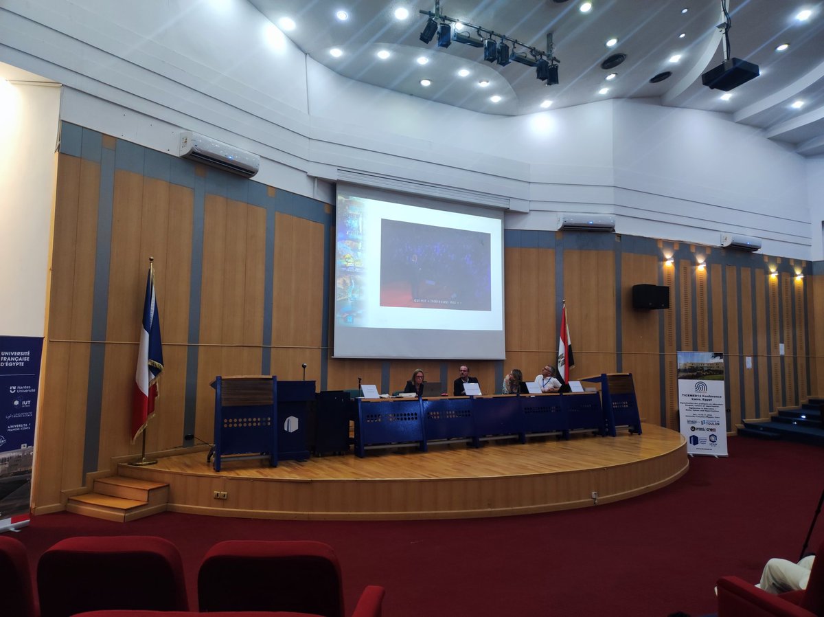 Ouverture du colloque #ticemed14 à l'université française d'Égypte