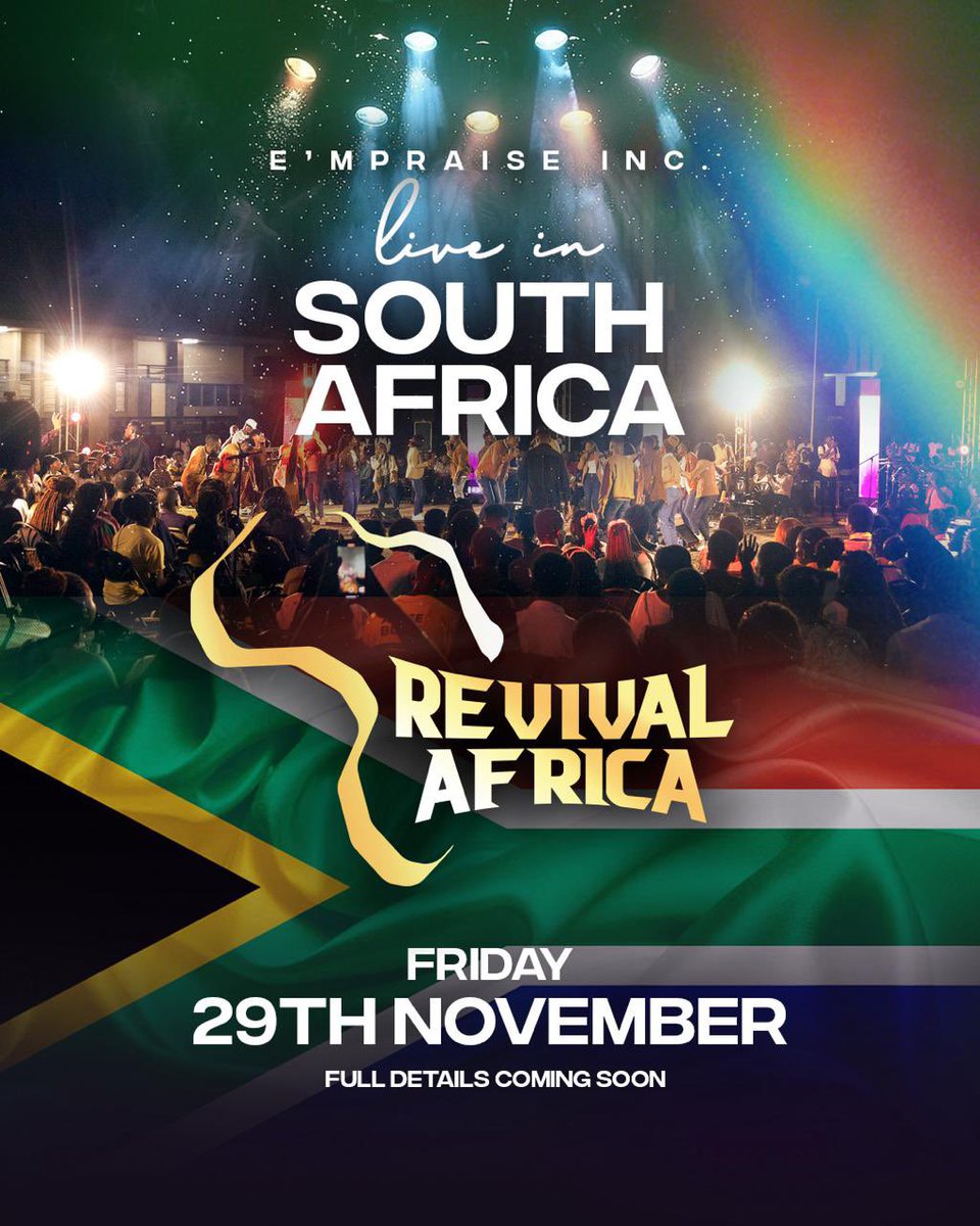 Let the wind of your Revival blow over the nations. 
Let fire be rekindled, souls be refreshed, and wills, conformed to your Revival.
Pray with us
#RevivalAfrica 
#Kenya
#SouthAfrica
#EmPraiseInc