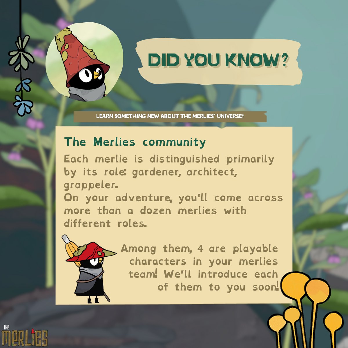 the Merlies 🌱 Wishlist now on Steam! tweet media