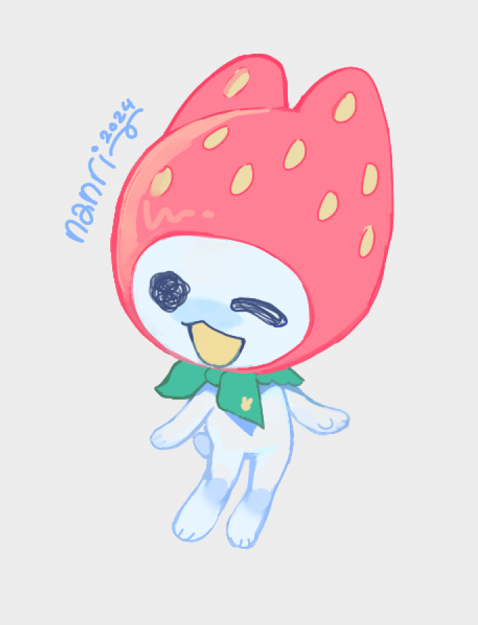 _nyanri's tweet photo. updating mascot :3c 🍓 https://t.co/2XfNvq5CJj