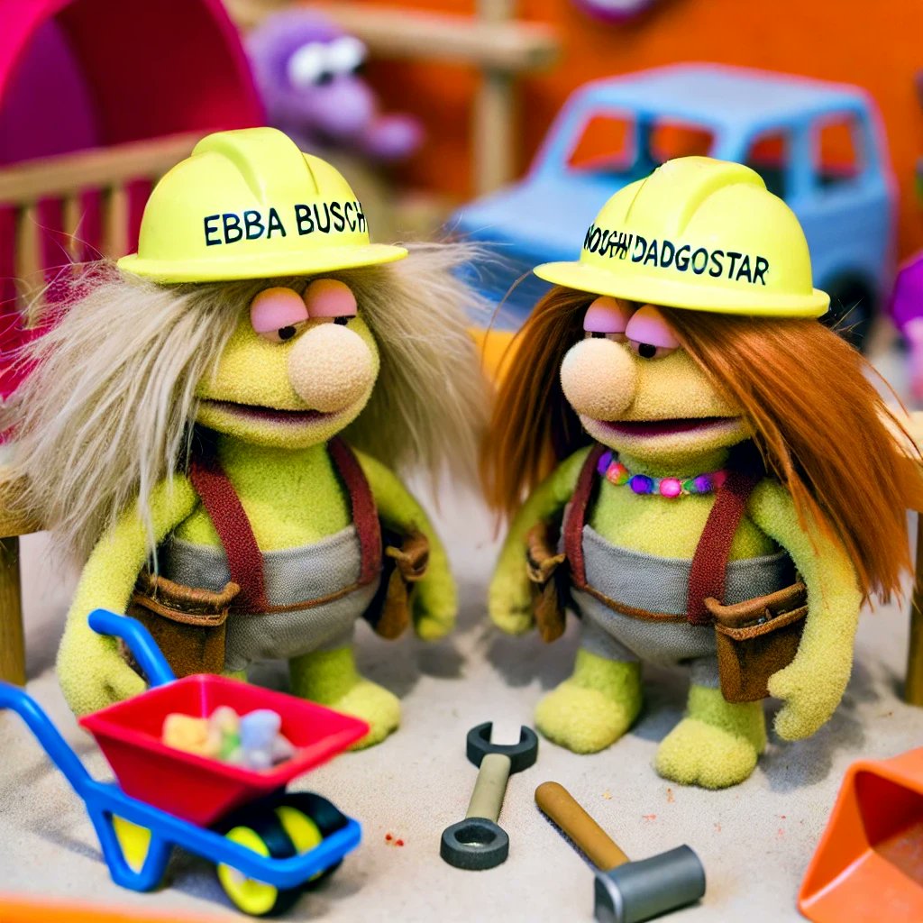 Podden Politiken har pratat om hur Ebba Busch och Nooshi Dadgostar är varandras spegelbilder. En höger- och en vänstervariant av politikens små byggarbetare. Som i Fragglarna ni vet!! Jag bad AI om hjälp att illustrera svensk politiks doozrar (obs AI vägrade Nooshis hårfärg):