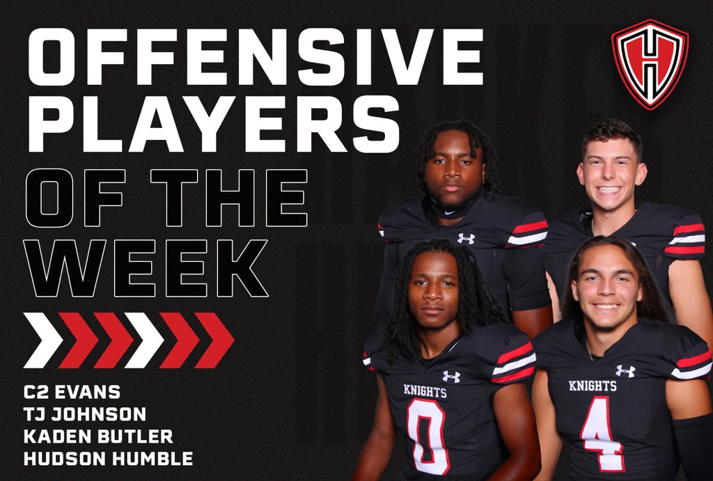 HHKnights_FB's tweet photo. 🔴⚫️⚪️ Game 7 POTW 🛡️⚔️
🧹🧹🧹

#RepTheShield 🛡️ #HonorHeights ⚔️

@KilleenISD_ @AthleticsKISD https://t.co/E5BYJrp4p5