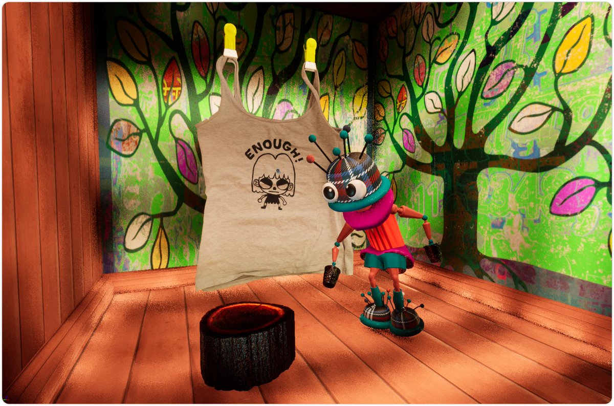 Hey! Announcing My Fav T-Shirt👕a new 2.5D side-scrolling platformer indie game exploring impact caused by #FastFashion
Launch➡️Fri 18 Oct 2024 at #MSF2024 
Watch➡️tinyurl.com/2fycbwvt
Info on itch➡️tinyurl.com/5n88cxyr
Free tickets ➡️tinyurl.com/3rwc6vp3