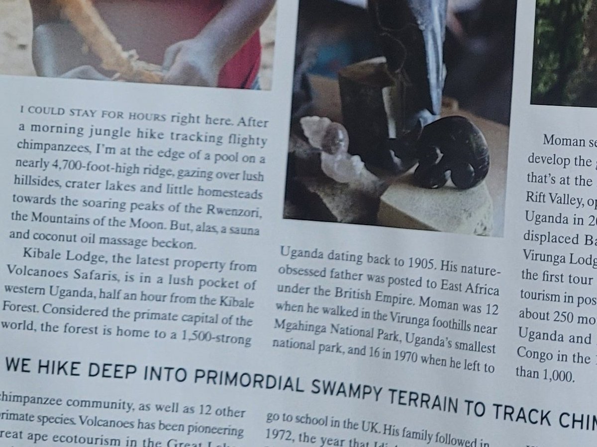 Meera Dattani (@no_fixed_plans) on Twitter photo I know I'm a digital ed but seeing words in print is so special. Great to see Uganda story on Kibale Lodge, <a href="/VolcanoesSafari/">Volcanoes Safaris</a>, community tourism & primate conservation in latest/Nov <a href="/cntraveller/">Condé Nast Traveller</a>. Thank you <a href="/lydialondon/">Lydia Bell</a> and Toby Skinner, and to VS + <a href="/RainbowToursUK/">Rainbow Tours</a> who got us there I know I'm a digital ed but seeing words in print is so special. Great to see Uganda story on Kibale Lodge, <a href="/VolcanoesSafari/">Volcanoes Safaris</a>, community tourism & primate conservation in latest/Nov <a href="/cntraveller/">Condé Nast Traveller</a>. Thank you <a href="/lydialondon/">Lydia Bell</a> and Toby Skinner, and to VS + <a href="/RainbowToursUK/">Rainbow Tours</a> who got us there