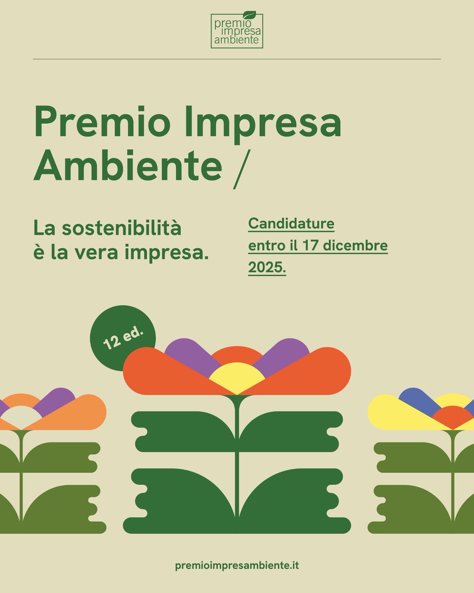 Premio Impresa Ambiente (@pia_xiiedizione) on Twitter photo 🥳Ci siamo! 🥳
La 12esima edizione del Premio Impresa Ambiente è qui ✨
📣Le candidature sono aperte, visita subito il nostro sito premioimpresambiente.it e candida la tua impresa!
<a href="/unioncamere/">Unioncamere</a> <a href="/camcomvero/">Camera di Commercio di Venezia Rovigo</a> 🥳Ci siamo! 🥳
La 12esima edizione del Premio Impresa Ambiente è qui ✨
📣Le candidature sono aperte, visita subito il nostro sito premioimpresambiente.it e candida la tua impresa!
<a href="/unioncamere/">Unioncamere</a> <a href="/camcomvero/">Camera di Commercio di Venezia Rovigo</a>