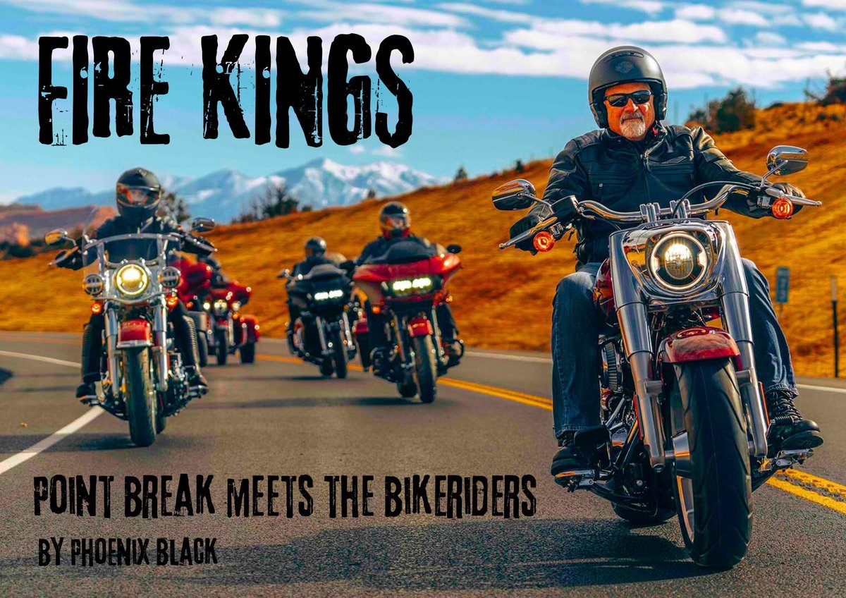 FIRE KINGS
A war veteran police officer infiltrates a veteran’s motorcycle club suspected of drug smuggling, finding the brotherhood he needs to recover from his past.

POINT BREAK meets THE BIKERIDERS
#ScreenPit #Fea #Dr #Ac #Cri #WrCo #ISA #Co