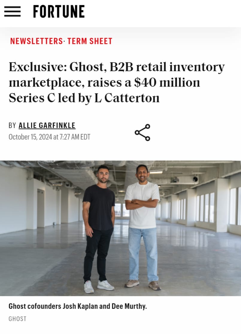 nihal (@nihalmehta) on Twitter photo Proud to announce today that one of <a href="/EniacVC/">Eniac Ventures</a>'s fastest growing companies, <a href="/ghst_io/">Ghost</a>, raised a $40M series C, just in time for Halloween. 👻
- We co-led the seed with <a href="/EqualVentures/">Equal Ventures</a> not even 3 years ago
- Our series A, B, and C all happened during the downturn in the market, Proud to announce today that one of <a href="/EniacVC/">Eniac Ventures</a>'s fastest growing companies, <a href="/ghst_io/">Ghost</a>, raised a $40M series C, just in time for Halloween. 👻
- We co-led the seed with <a href="/EqualVentures/">Equal Ventures</a> not even 3 years ago
- Our series A, B, and C all happened during the downturn in the market,