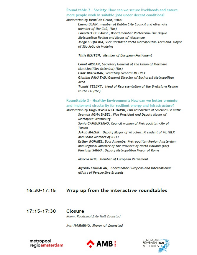 European Metropolitan Authorities (@emametropolitan) on Twitter photo ๐ ๐๐ ๐ ๐๐ผ๐ฟ๐๐บ ๐ฎ๐ฌ๐ฎ๐ฐ | November 20-21 in #Amsterdam ๐ณ๐ฑ
Join us for insightful discussions with political leaders from Europe's major metropolises to discuss:
๐ Metropolitan Well-being
๐ช๐บ The Role of Metropolises in the #EU
Register now!โถ๏ธshorturl.at/wRKjw ๐ ๐๐ ๐ ๐๐ผ๐ฟ๐๐บ ๐ฎ๐ฌ๐ฎ๐ฐ | November 20-21 in #Amsterdam ๐ณ๐ฑ
Join us for insightful discussions with political leaders from Europe's major metropolises to discuss:
๐ Metropolitan Well-being
๐ช๐บ The Role of Metropolises in the #EU
Register now!โถ๏ธshorturl.at/wRKjw
