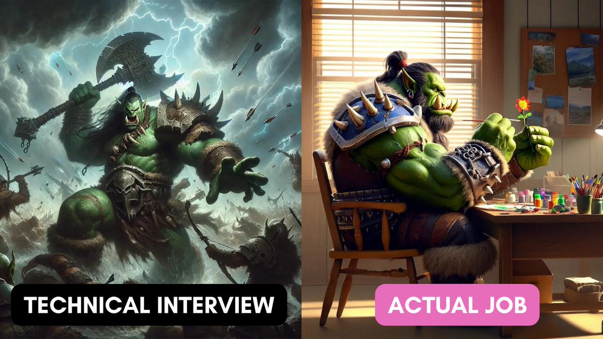 orcdev's tweet image. Orc edition of #technicalinterview