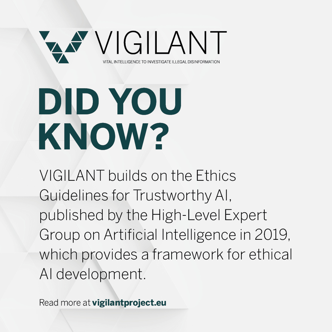 Vigilant Project (@euvigilant) on Twitter photo 📝Did you know VIGILANT builds on the 2019 Ethics Guidelines for Trustworthy #AI? Our Ethics Framework, developed with <a href="/UniFreiburg/">Universität Freiburg</a>, ensures we meet the highest standards while maximizing positive impact.
Check out our summary: bit.ly/40o4UwP 📝Did you know VIGILANT builds on the 2019 Ethics Guidelines for Trustworthy #AI? Our Ethics Framework, developed with <a href="/UniFreiburg/">Universität Freiburg</a>, ensures we meet the highest standards while maximizing positive impact.
Check out our summary: bit.ly/40o4UwP