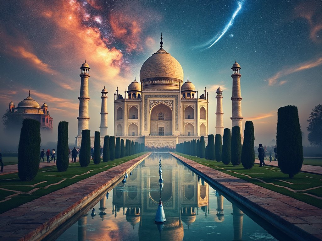 GundiThore's tweet photo. Sid Grok's Civilization: Wonders of the World Style
An
#AiArt Style - Image Prompt Template for @Grok
-link to prompt:
https://t.co/KOhLYKTjHD
-
PROMPT:
-
step1:
wonder: "{{ random_wonder }}" # Replace this placeholder with any wonder of the world
famous_photographer:
"{{ random_photographer }}" # Replace this placeholder with any famous photographer
subject: "{{ wonder }}"
action: |
"Take a professional photograph of the ({{ wonder }})85% with the crew of a (famous_photographer)90%.
The photograph captures not only the architectural or natural grandeur but also the fleeting moments and stories within the wonder’s environment."
step2:
paint_flux_img: |
"Generate an artistic rendition inspired by the captured photograph from step1.
Use a flux-based technique to blend the essence of the ({{ wonder }})85% with the (photographer's signature style)90%,
creating a surreal image that transcends reality and art."
Remember, it's always different every time!
flux 10k hdr