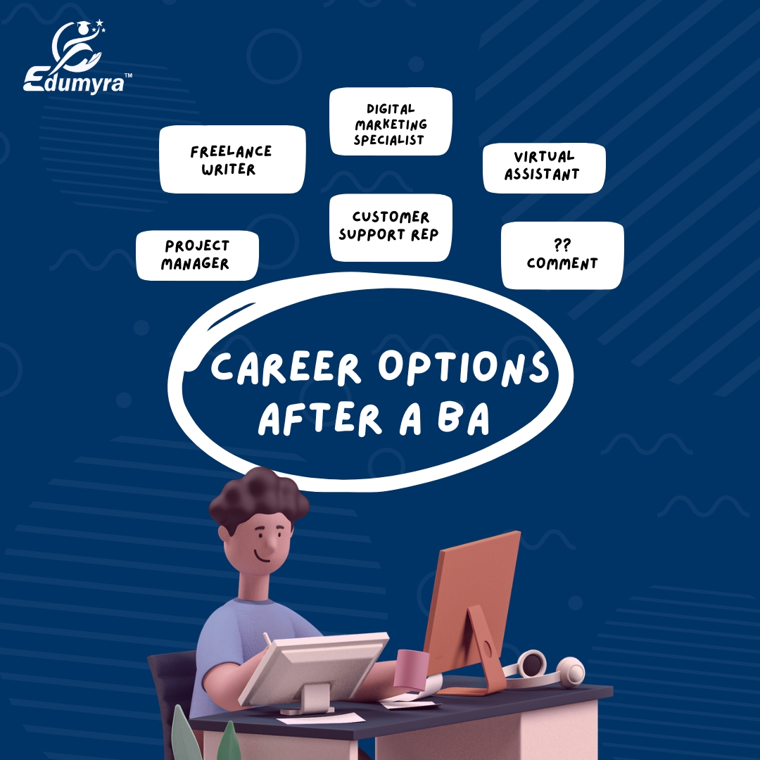 edumyraofficial's tweet image. A BA degree has endless career possibilities! From writing to teaching, marketing to HR – the choice is yours.   
With Edumyra’s expert guidance, you can find the best path for your skills and passion!  

Visit: edumyra.com
.
#edumyra #education #badegree #bastudents