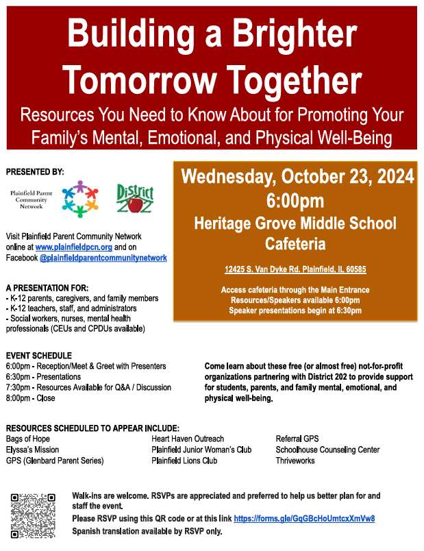 PNHSCounseling's tweet photo. Check out this parent event that offers resources for students' overall well-being. https://t.co/SyuadfIsBh