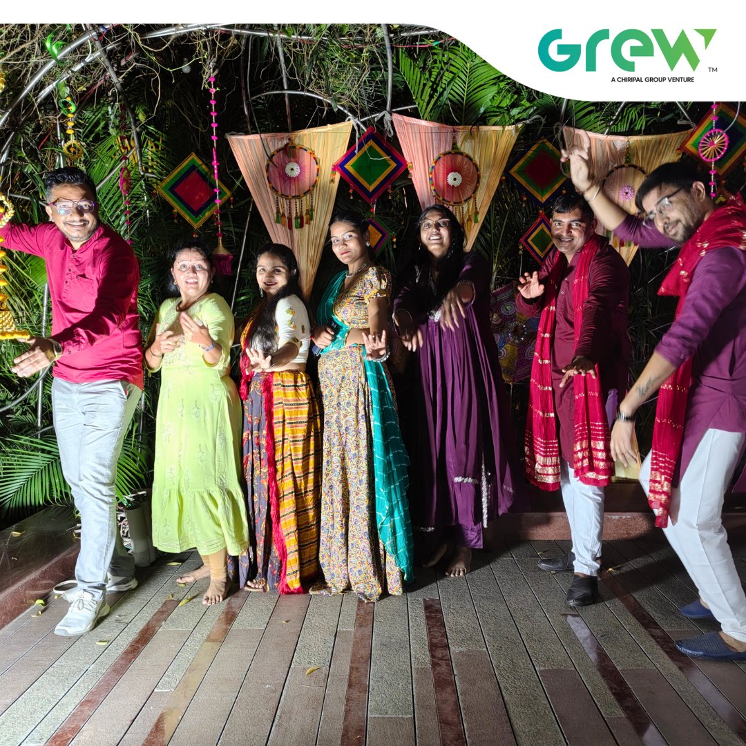 grew_solar's tweet image. Channeling our workplace with energy, dedication, and the spirit of Navratri! Here&apos;s to dancing through challenges and celebrating every success with our incredible team!

#GREW #PoweringTheNext #NextGenModules #SolarPower #SolarEnergy #FestiveSpirit #Navratri2024