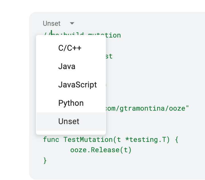 leocavalcante's tweet image. Pô, @Google. Não tem #Go no code block do #GoogleDocs rs