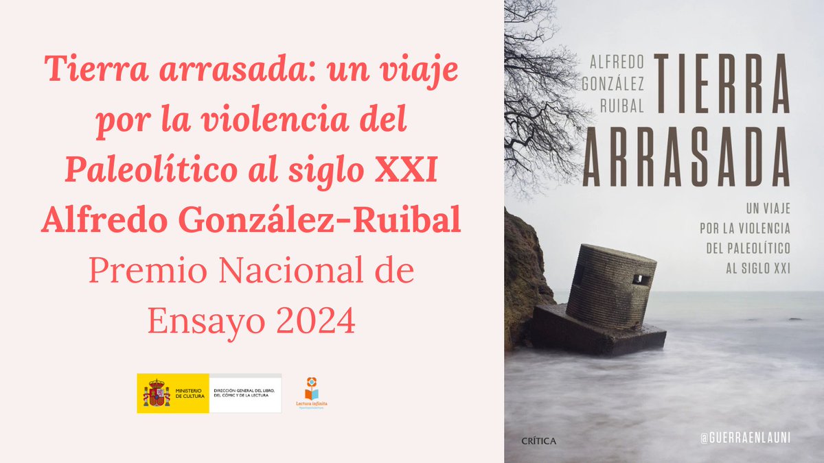 Alfredo González-Ruibal (<a href="/GuerraenlaUni/">Guerra en la Universidad</a>), #PremioNacionaldeEnsayo 2024 

El jurado ha elegido su obra ‘Tierra arrasada’ por “la apasionante y novedosa forma de presentar los conflictos armados desde la experiencia y el punto de vista de la arqueología de campo” 

¡Enhorabuena! 👏