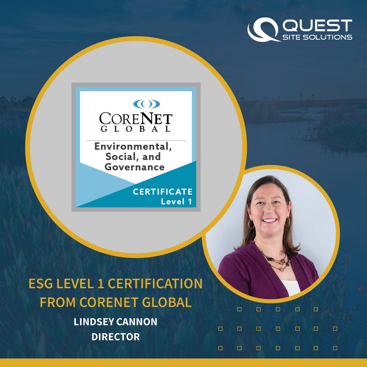 Congratulations to Lindsey Cannon for achieving ESG Level 1 certification through CoreNet Global! 🌍ESG regulations, including the new SEC climate disclosure ruling that was adopted earlier this year, are impacting corporate real estate.

#ESG #Sustainability #Leadership #CRE