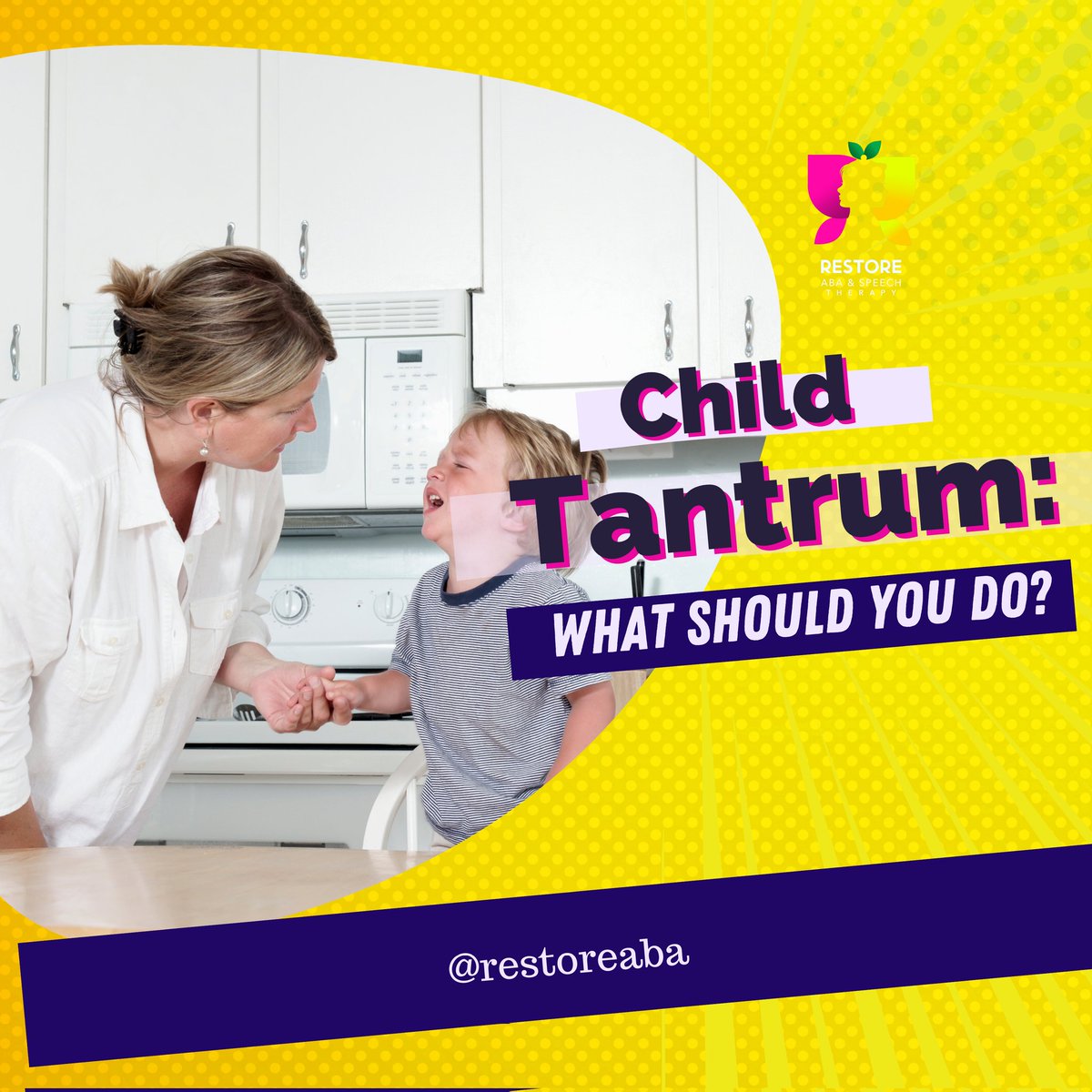 Restoreaba's tweet image. Handling child tantrums in autistic children can be very tasking.

Here's how to help in that situation.