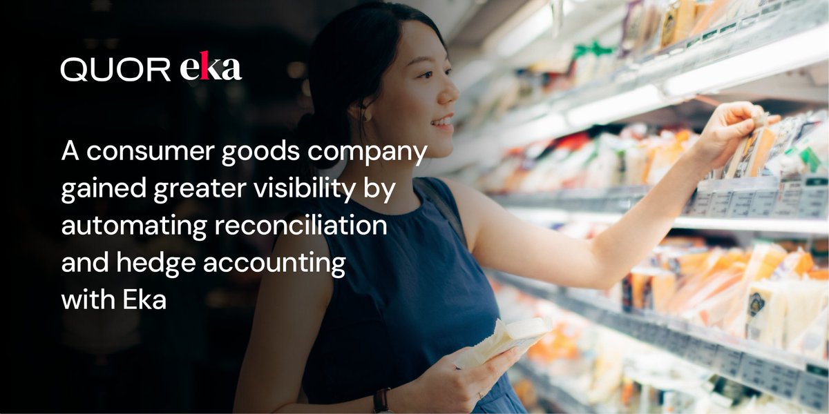 Eka Software Solutions (@ekasoftware) on Twitter photo Discover how a global consumer goods company automated its manual reconciliation and hedge accounting processes, gaining greater visibility and control with Eka’s CTRM solution.
Read more: eka1.com/case-studies/m…
#ctrm #hedging #riskmanagement #commoditytrading #automation Discover how a global consumer goods company automated its manual reconciliation and hedge accounting processes, gaining greater visibility and control with Eka’s CTRM solution.
Read more: eka1.com/case-studies/m…
#ctrm #hedging #riskmanagement #commoditytrading #automation