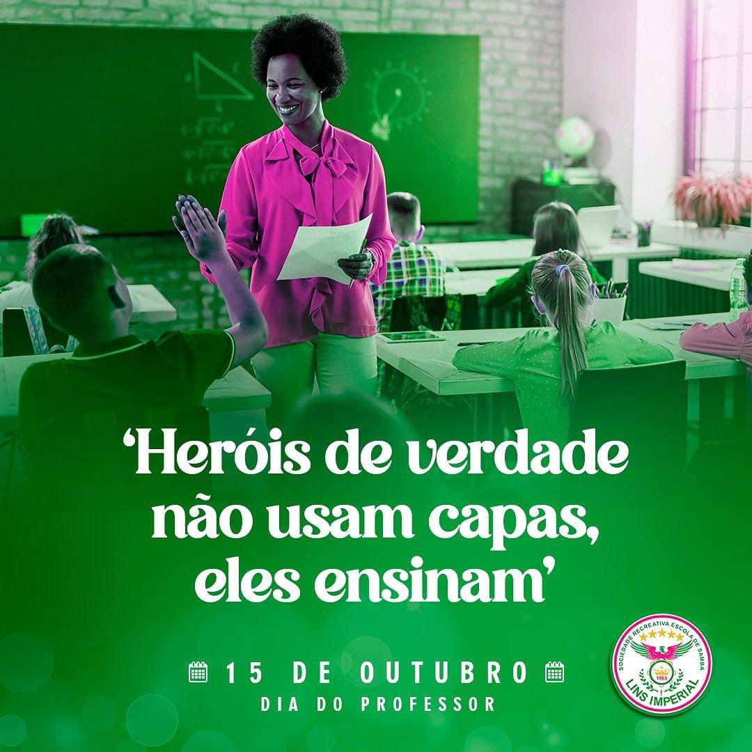 linsimperial's tweet photo. Neste dia tão especial a Lins Imperial saúda todos os professores. A profissão que ensina todas as profissões! 💚💗

#DiadosProfessores #DiadoMestre #Lins #LinsImperial #Carnaval #SérieA #CarnavalCarioca #Sapucaí #DataComemorativa https://t.co/kh8uTK8MxD