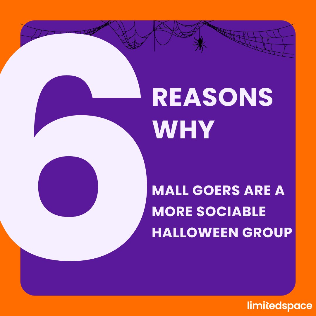 LimitedSpaceOOH's tweet photo. 🎃 The spooky season is here, and mall goers are getting into the Halloween spirit! With more parties, costumes, and spending planned, it's the perfect time for brands to grab attention with #OOH and #DOOH in shopping centres. Check our insights! 📊👻 https://t.co/DU5OA4kKps