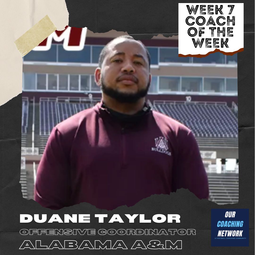 Our Coaching Network | A Football Coach Community (@ourcoachingnet) on Twitter photo 🏈Offensive Coordinator of the Week🏈
Following <a href="/AamufbR/">Alabama A&M Football</a>'s 56-12 win against BCU <a href="/CoachDT12/">Coach Taylor</a> is our FCS OC of the Week presented by <a href="/ourcitycoffee/">Our City Coffee</a> ☕️
701 Total Yards, 331 Yards Rushing, 6.6 Yards/Carry, & 67% on 3rd Down👏
Coach of the Week🧵👇 🏈Offensive Coordinator of the Week🏈
Following <a href="/AamufbR/">Alabama A&M Football</a>'s 56-12 win against BCU <a href="/CoachDT12/">Coach Taylor</a> is our FCS OC of the Week presented by <a href="/ourcitycoffee/">Our City Coffee</a> ☕️
701 Total Yards, 331 Yards Rushing, 6.6 Yards/Carry, & 67% on 3rd Down👏
Coach of the Week🧵👇
