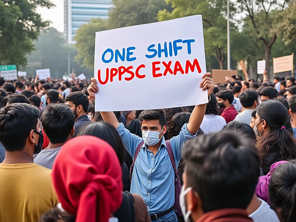 Bakaitbaj's tweet photo. #uppsc_oneshift_onedayexam 
माननीय योगी जी हमारी मांगों को सुनिए 

- हम नहीं चाहते कि 2 शिफ्ट में एग्जाम करवाने से मानकीकरण की समस्या के कारण भेदभाव हो

- हम नहीं चाहते कि विभिन्न प्रश्न पत्रों में दिए गए प्रश्न से किसी परीक्षार्थी के साथ अन्याय हो तो किसी अकारण फायदा पहुंचे 

- हम नहीं चाहते है कि इस निर्णय से UPPSC भर्ती कोर्ट में फस जाये

- हम नहीं चाहते कि उत्तर प्रदेश की सबसे बड़ा एग्जाम में किसी भी तरह का भेदभाव हो और तैयारी करने वाले युवा का मानसिक शोषण हो
हमारे मांगों को सुनिए और UPPSC आयोग को RO ARO और UPPSC एग्जाम को एक शिफ्ट में करवाने के आदेश दें 
@myogiadityanath @CMOfficeUP