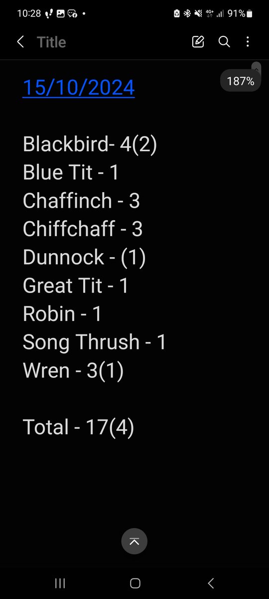 A short visit along the Causeway Coast this morning produced 17 new birds and 4 recaptures. There had been an arrival of Blackbirds &amp; Chiffchaff were audible early doors, with 4 and 3 caught respectively. One Redwing present was the only other obvious migrant present.